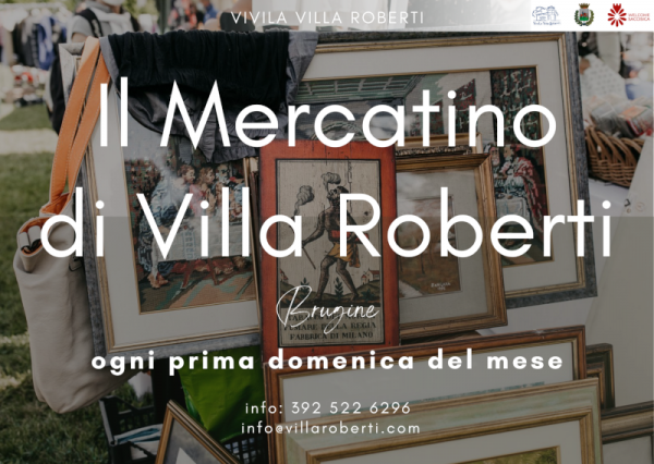 Locandina evento Mercatino di Villa Roberti